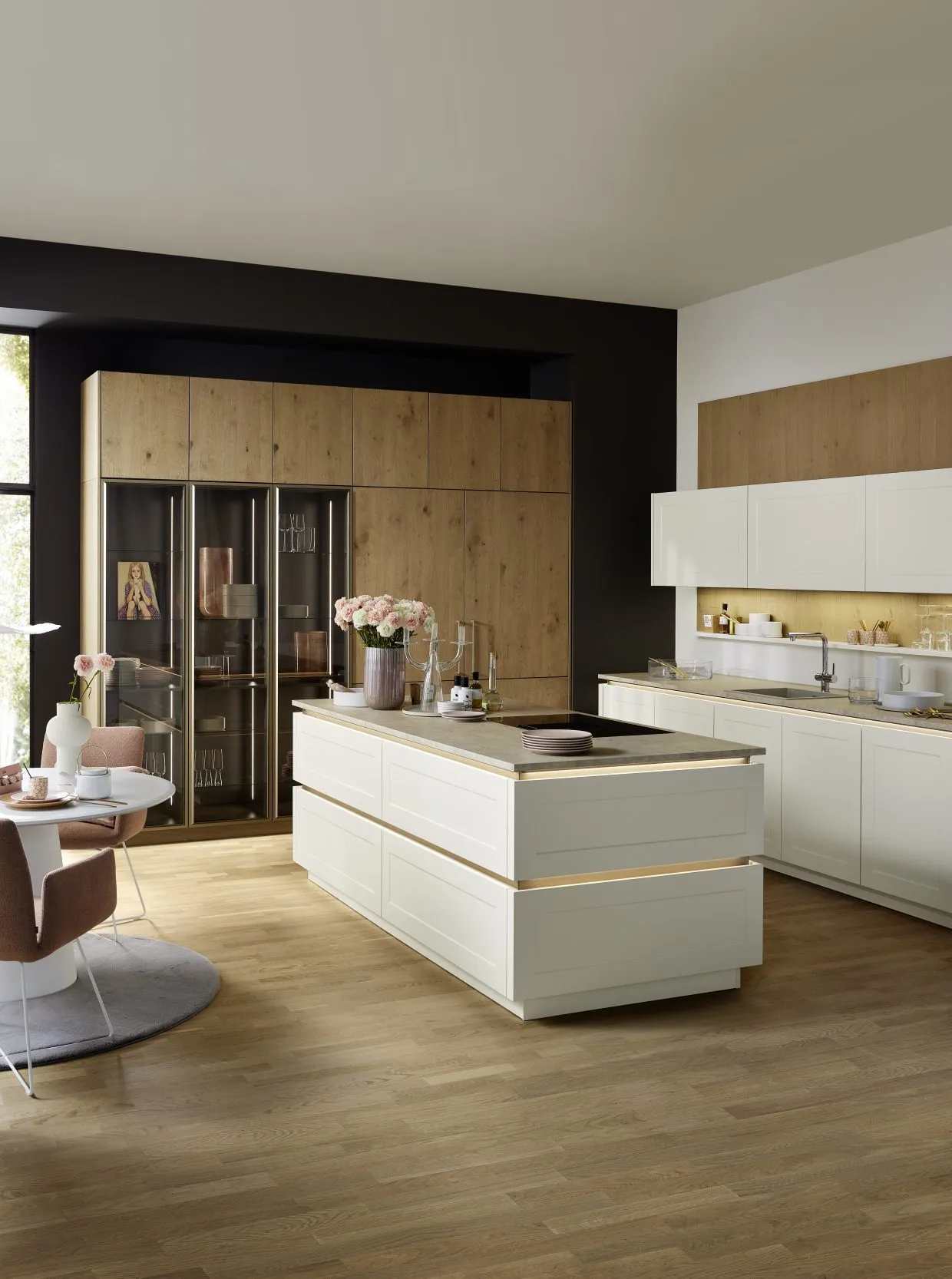 Frame Lack și Veneer magnolia oak pinot