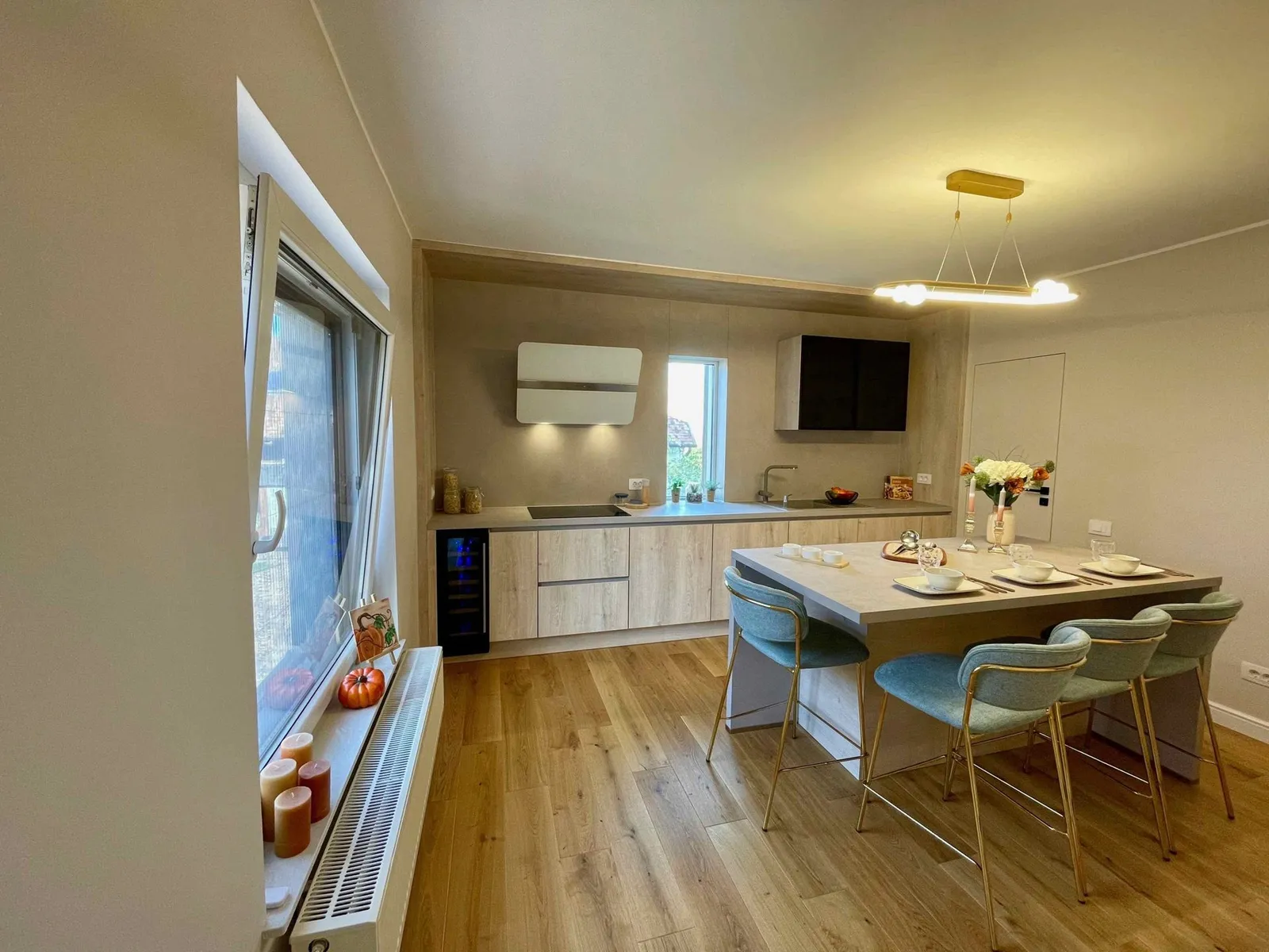 Manhattan — natural oak noble mat, proiect Bosanci, Suceava