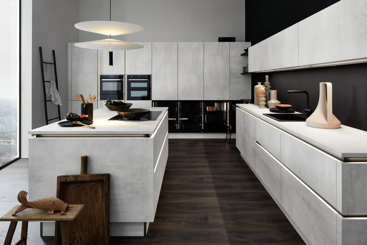 Stone white concrete